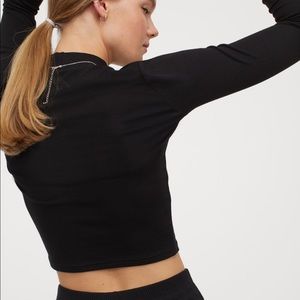 H&M ribbed cropped long sleeve